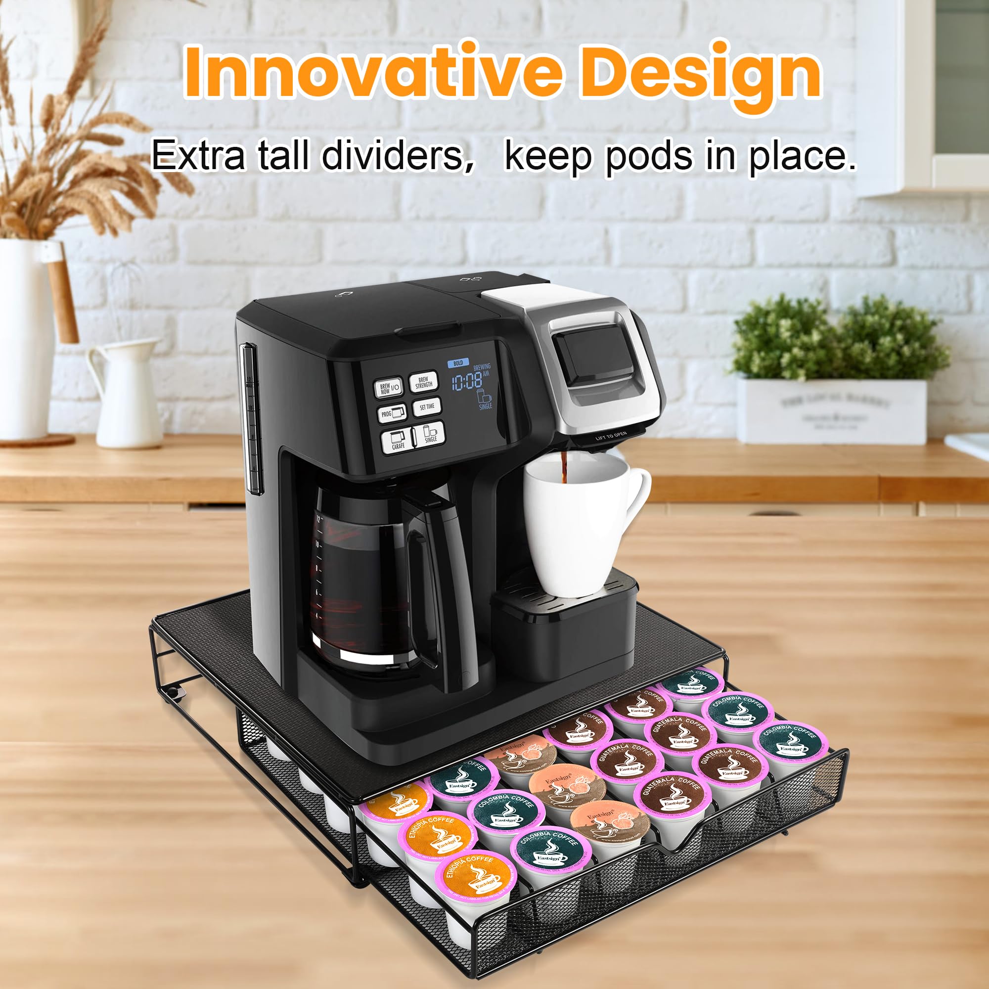 K-Cup Coffee Pod Holder - 36 Pod Storage Organizer for Home & Office