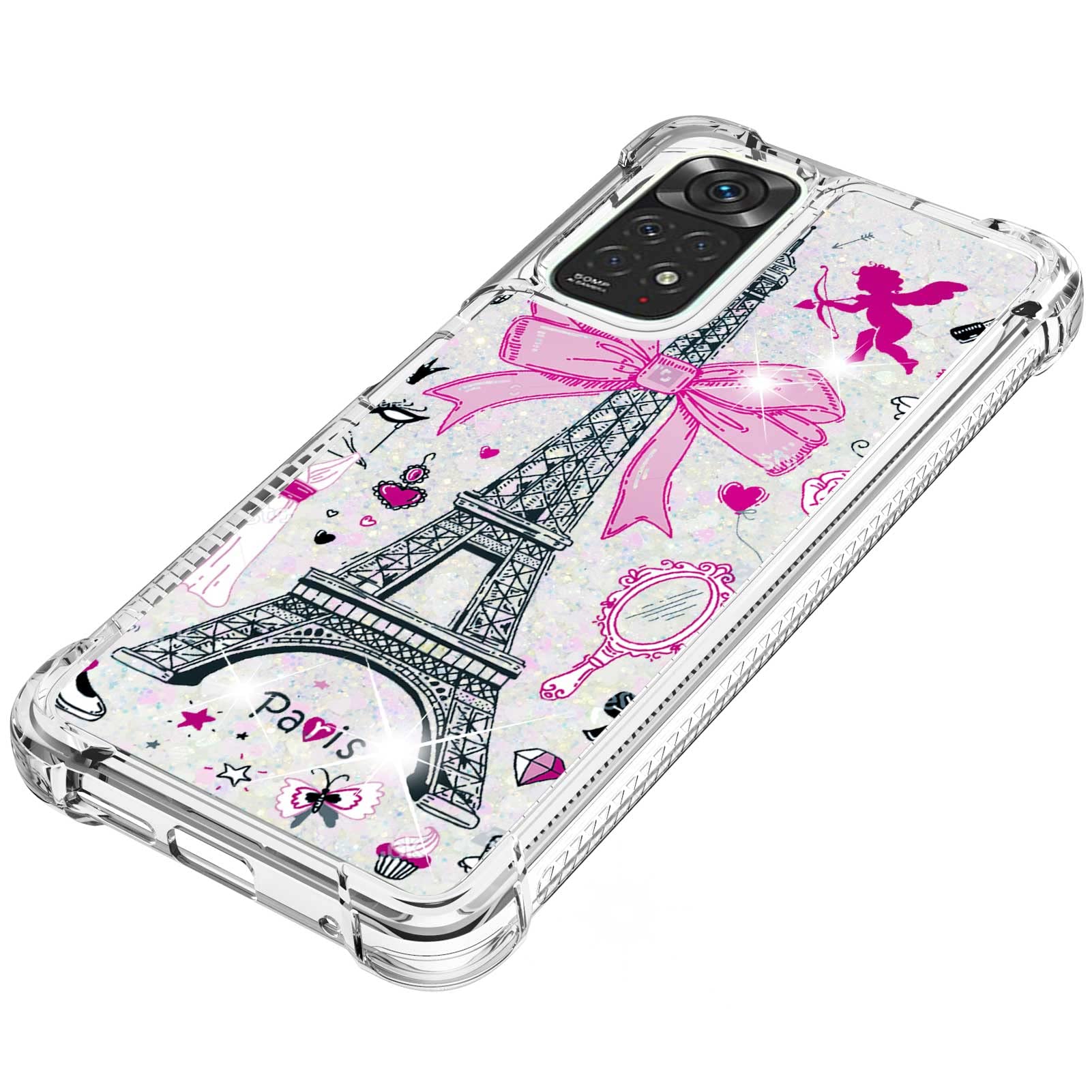 Sparkling Glitter Phone Case for Xiaomi Redmi Note 11S/11 4G - Quicksand Shiny Crystal Silicone Protective Cover | Cute & Stylish Design for Girls | Perfect for Daily Use, Parties & Gifts