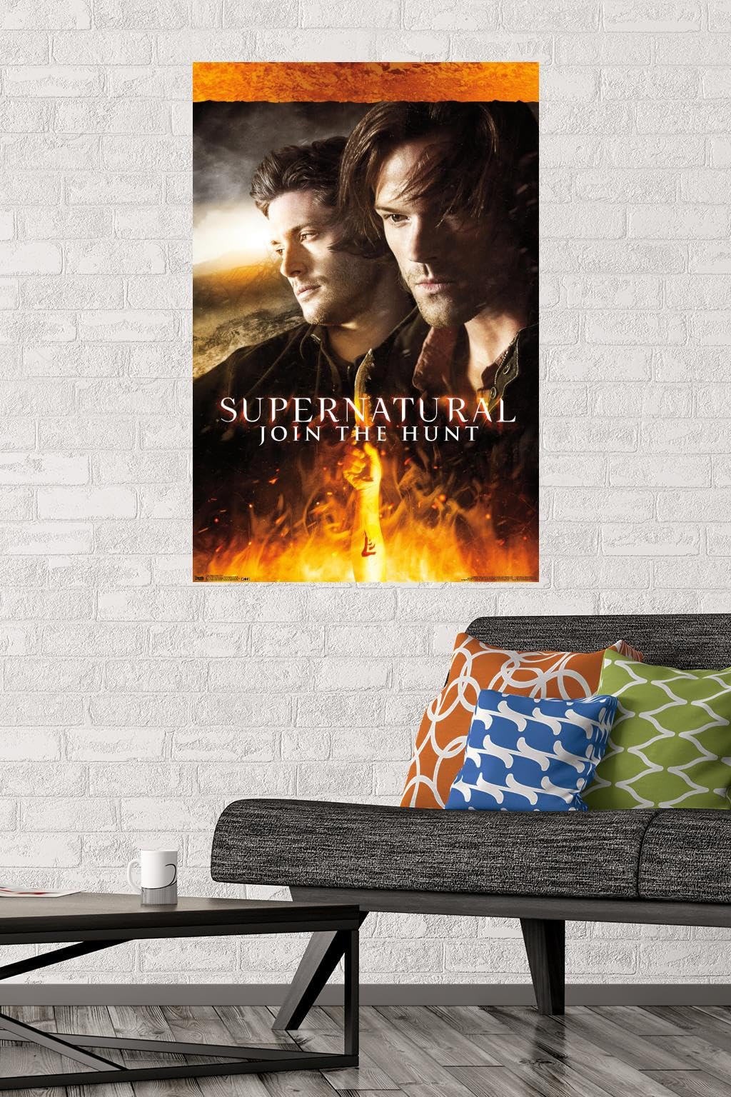 Supernatural Fire Wall Poster Premium Unframed 22.375 x 34 Inches - Trendy Home & Office Decor for TV Show Fans, Bedroom & Living Room Wall Art