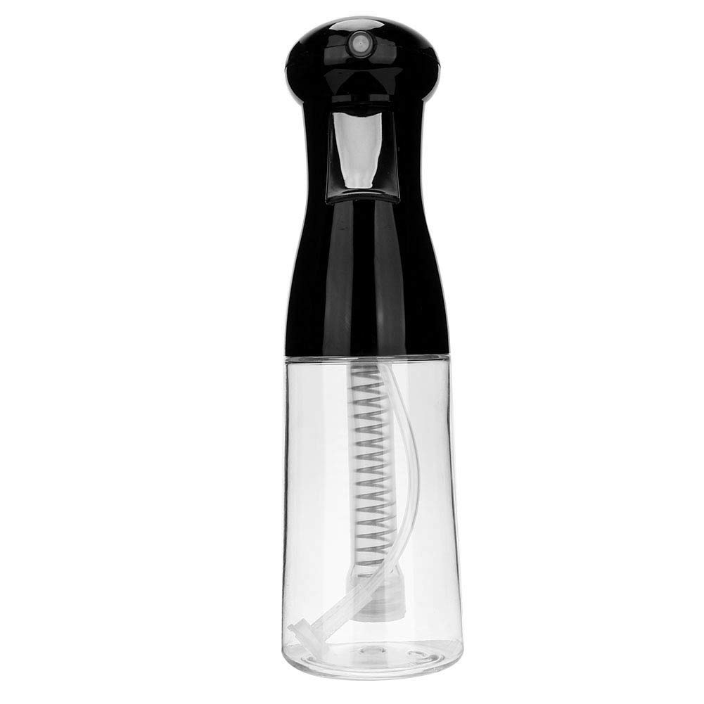 Premium 200ml Fine Mist Spray Bottle for Hair & Skincare - Black | Travel-Friendly, Refillable Water Sprayer for Salon, Home & Gym Use
