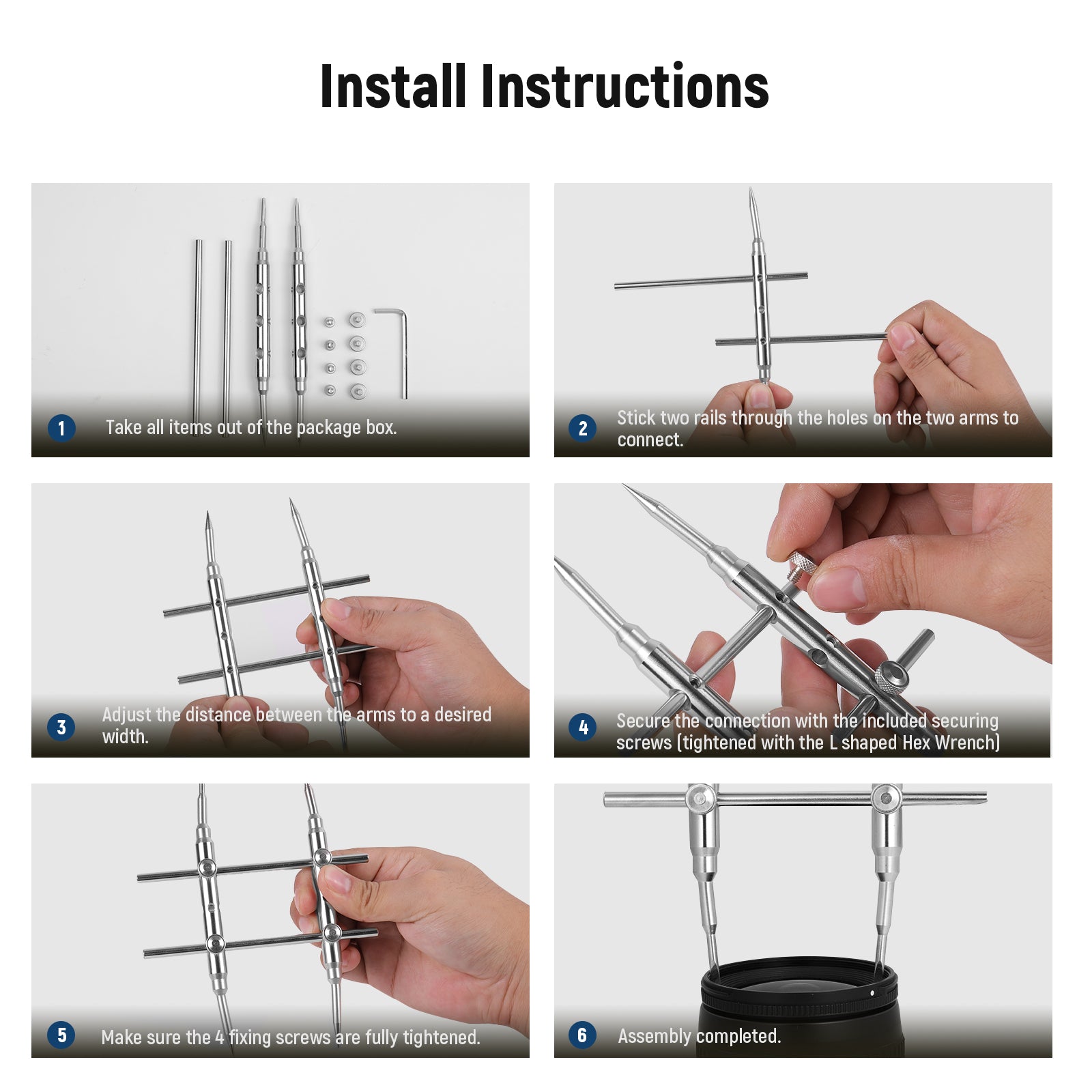 NEEWER Professional Lens Sucker and Spanner Kit for DSLR Mirrorless Cameras - Easy Lens Removal & Installation for Photography & Videography