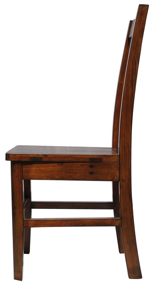 Stylish Irish Coast Slat Back Chair in African Dusk Finish - Perfect for Patio, Garden, and Outdoor Relaxation