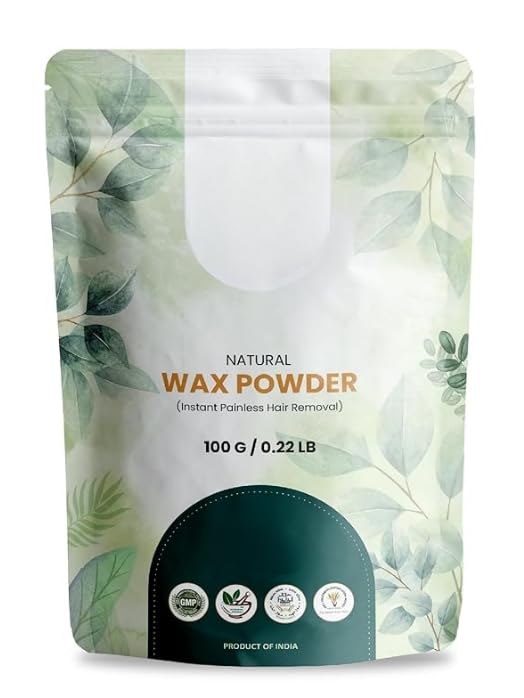 Instant Hair Removal Wax Powder - 100g Pack | Painless & Effective Hair Remover for Women & Men | At-Home Hair Removal for Legs, Arms, Bikini Line & Face