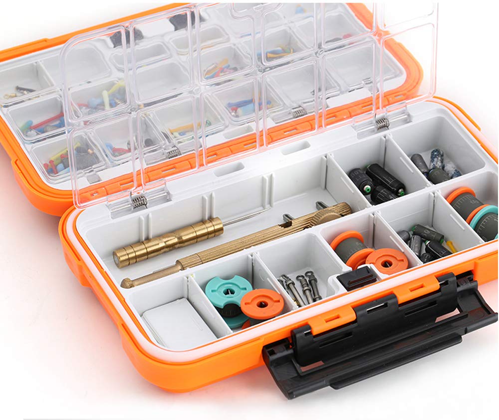 YUKI Fishing Lure Box - Thick Plastic Tackle Organizer for Fly & Casting Fishing - Perfect for Vest Storage