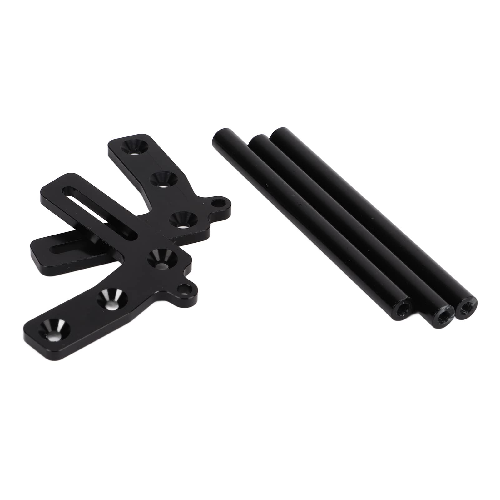 Diydeg 1/10 Scale RC Car Front Bumper - Black Aluminum Alloy Replacement Bumper Kit with Screws for Traxxas, Redcat & HPI Models | Off-Road Bashing & Crawling Accessory
