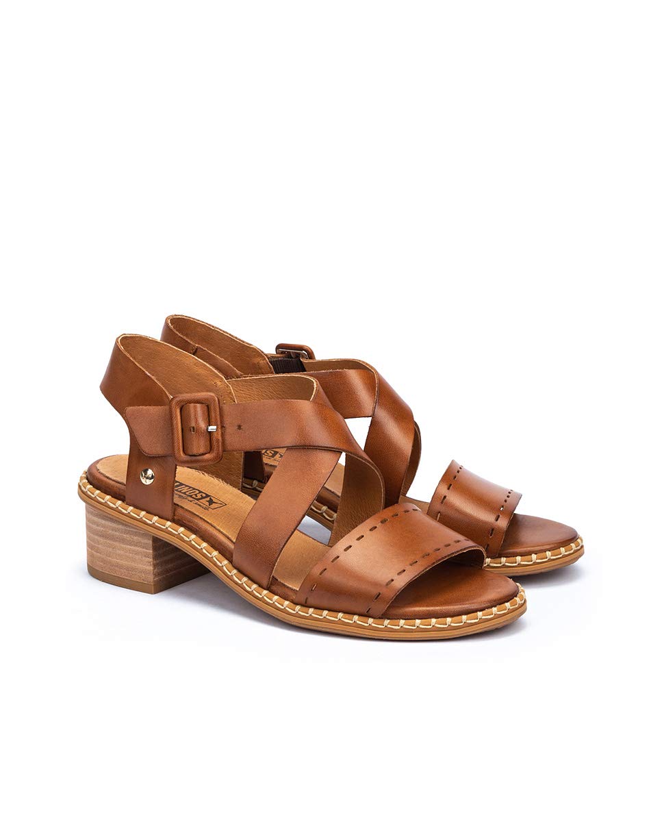 PIKOLINOS Women's Leather Heeled Sandals - Comfortable & Stylish Blanes for Casual Outings, Parties & Summer Wear