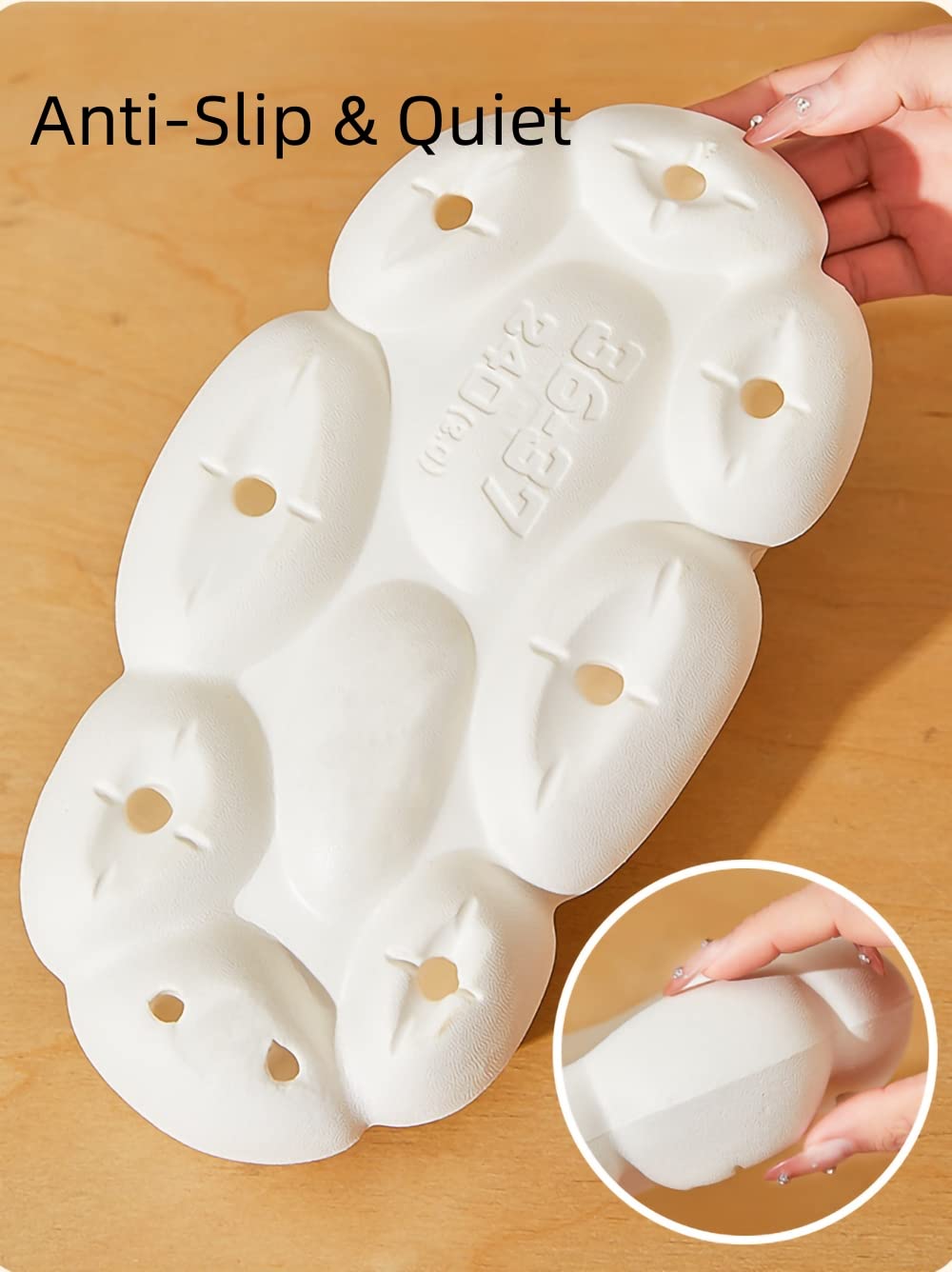 Cloud Bubble Slippers for Women & Men - Non-Slip Quick-Drying Bathroom Sandals with Cushion Thick Sole - Comfortable Indoor/Outdoor Slides for Home, Pool, Beach & Spa Use