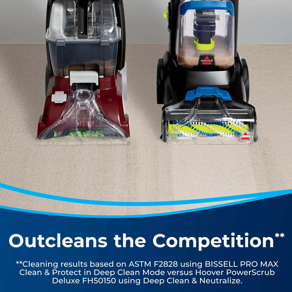 Bissell 3067 TurboClean™ DualPro Pet Carpet Cleaner - Powerful Deep Cleaning for Pet Hair & Stains - Perfect for Home, Office & Pet-Friendly Spaces