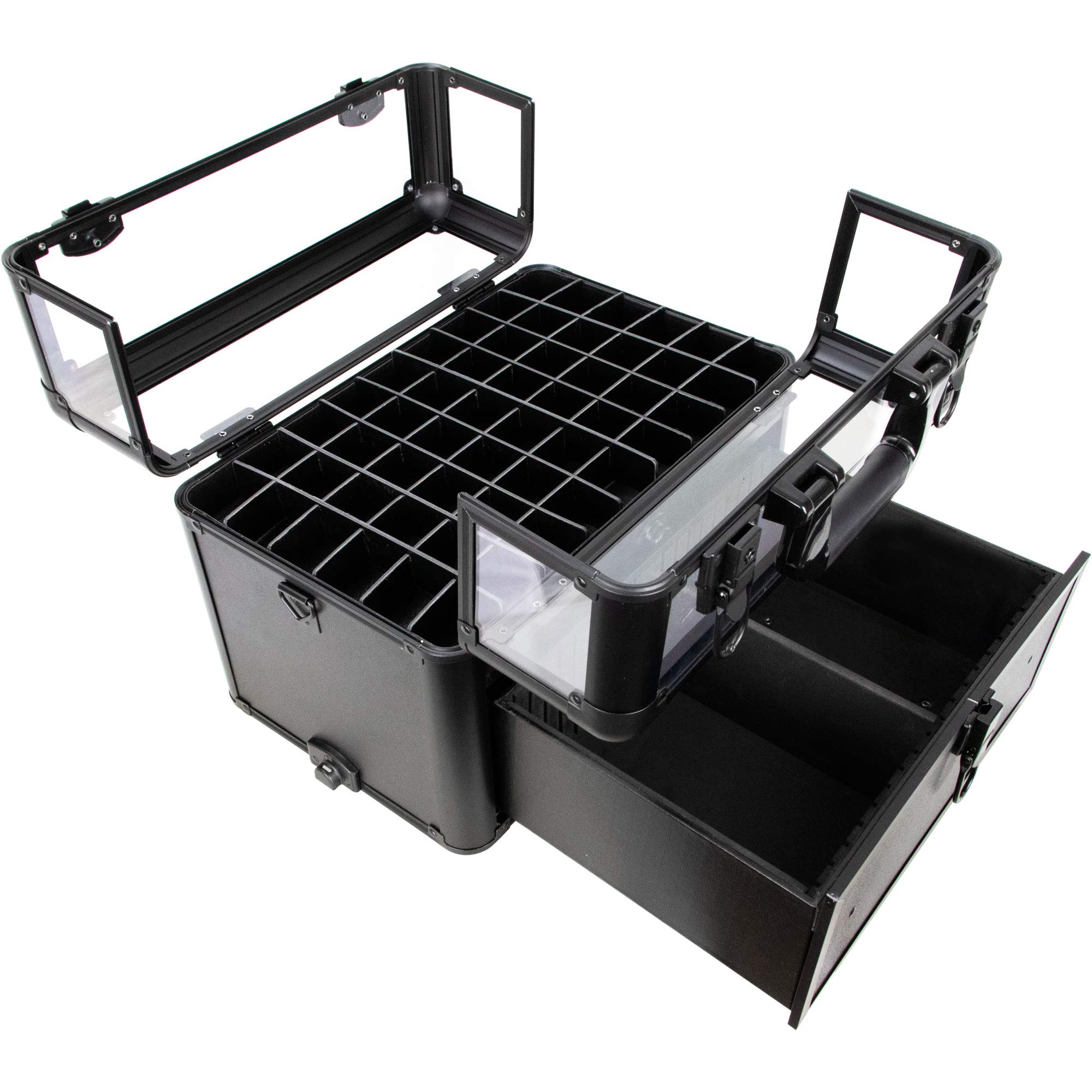 Ver Beauty Professional Rolling Nail Artist Case - Portable Nail Tech Organizer with Wheels for Salon, Travel & Home Use - Perfect for Manicurists & Nail Technicians