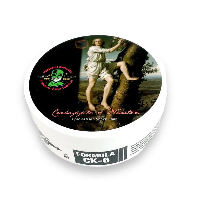 Phoenix Shaving Crabapple & Newton Artisan Shaving Soap - Premium Vegan Shave Soap for Men with Natural Ingredients - Perfect for Wet Shaving & Gift Sets