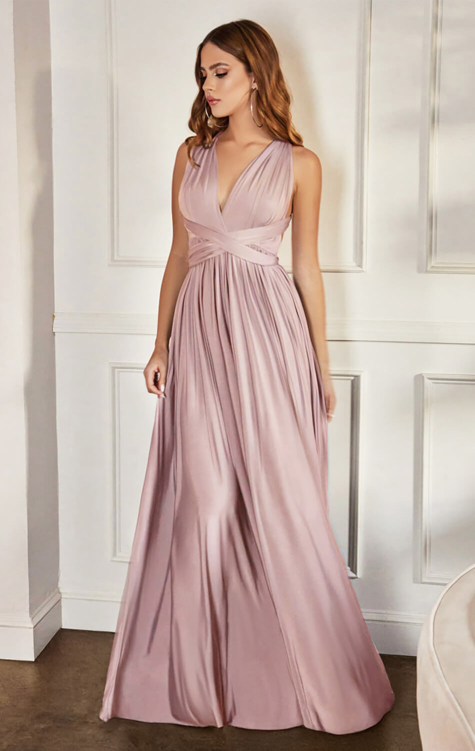 Estelle Maxi Dress - Multi-Way Strap Maxi Dress with Halter Tie Detail for Women | Beach Wedding, Vacation & Summer Outfit