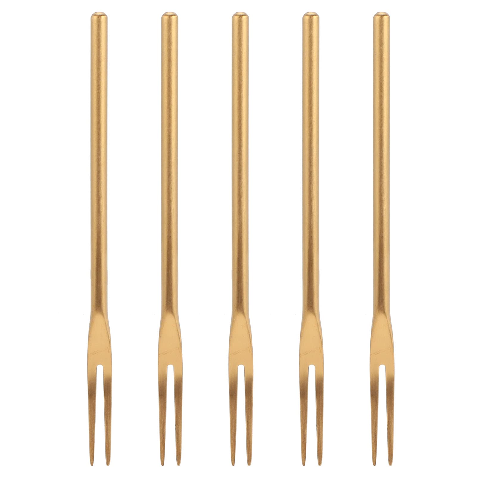 5Pcs Mini Eco-Friendly Stainless Steel Cake Fruit Forks - Creative Cute Dessert Forks for Cocktail, Appetizer & Salad, Reusable & Dishwasher Safe - Perfect for Parties, Weddings & Home Entertaining