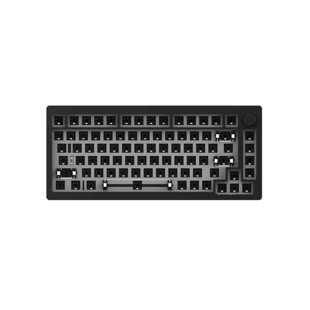 Akko Monsgeek M1 Wireless 75% RGB Hot-Swap Mechanical Keyboard DIY Kit - Black | Compact Gaming & Office Keyboard for PC, Mac, Typing Enthusiasts