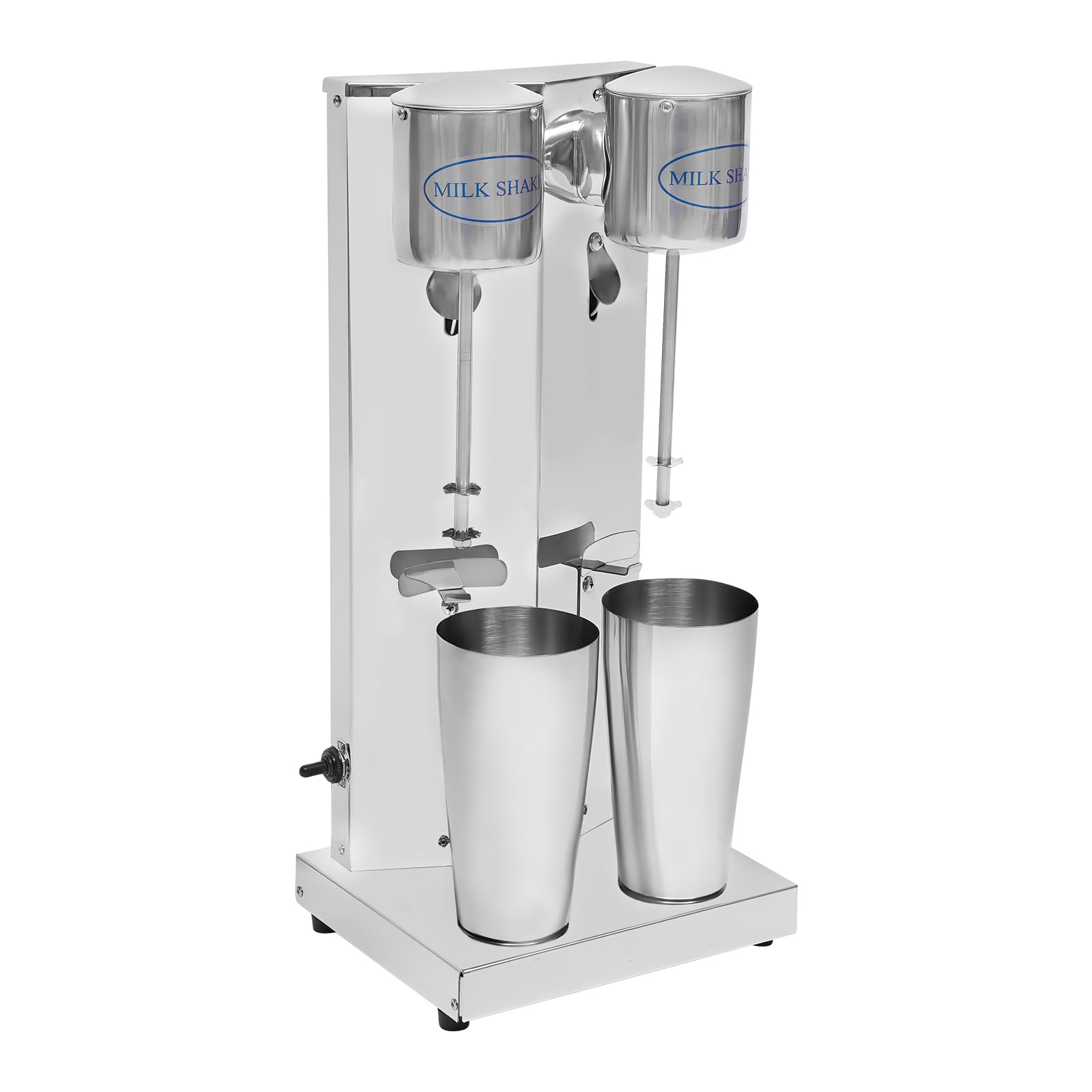 Commercial Milkshake Mixer - Stainless Steel Double Spindle Drink Blender for Smoothies, Shakes & Frozen Drinks - Heavy Duty Milkshake Machine for Restaurant, Cafe, Bar & Ice Cream Shop - Perfect for Making Thick Milkshakes, Smoothie Bowls & Frozen Cocktails