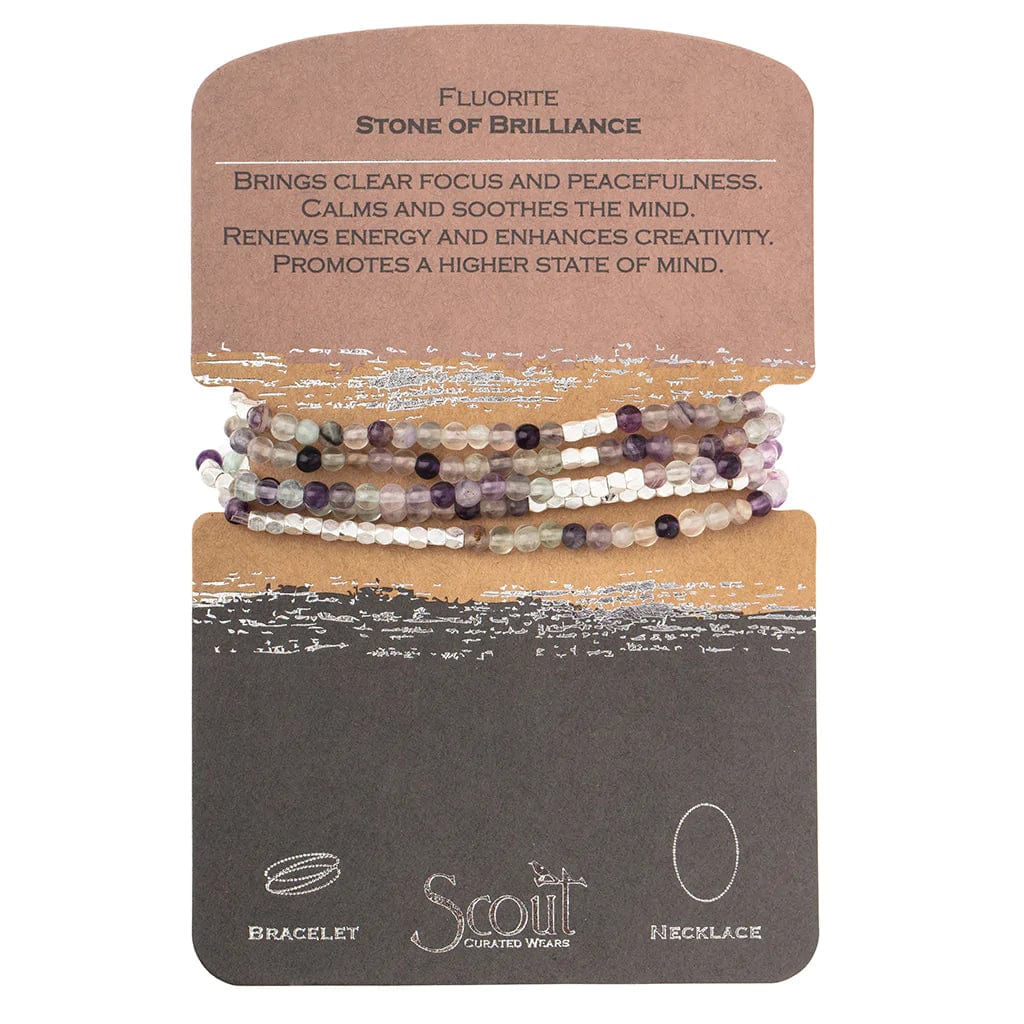 Fluorite Crystal Wrap Bracelet for Positive Energy & Healing - Perfect for Meditation, Yoga, and Spiritual Wellness