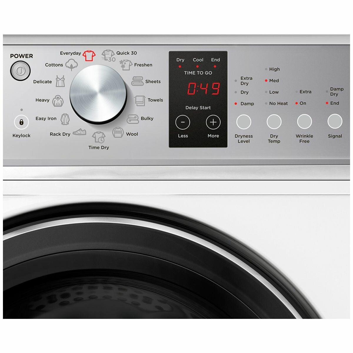 Fisher & Paykel 8kg Heat Pump Dryer - Energy Efficient, Quiet Operation, White (DH8060P3) | Perfect for Apartments, Laundry Rooms & Eco-Friendly Homes