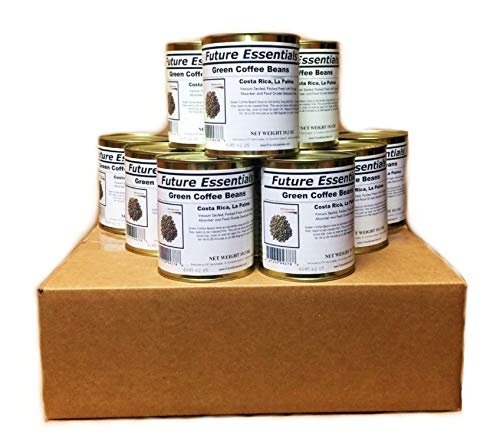 Premium Costa Rican La Palma Green Coffee Beans - Non-Roasted, 12 Cans (19.2oz Each) | Silky Body & Fresh Taste | Perfect for Home Brewing, Cold Brew & Gifts