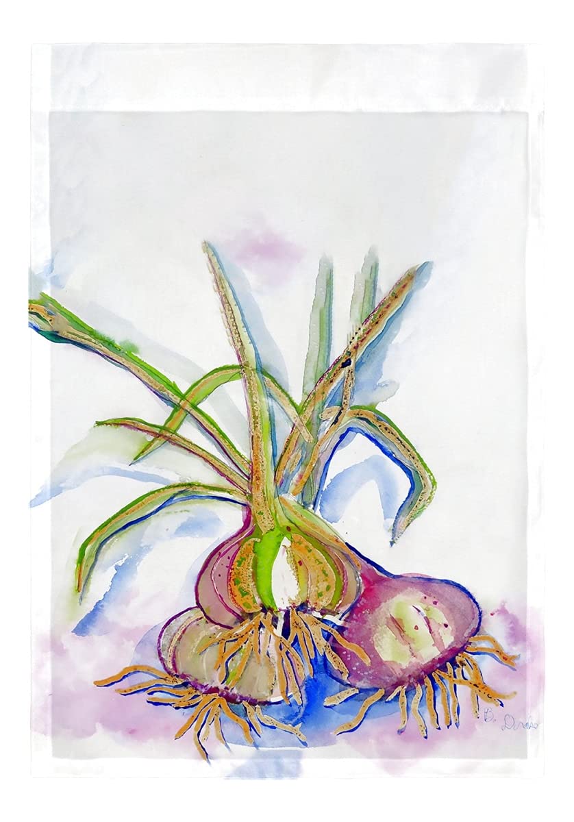 Betsy Drake FL1101 12.5 x 18 Inch Vidalia Onions Garden Flag - Perfect for Outdoor Decor, Front Porch, Yard, and Farmhouse Style Home