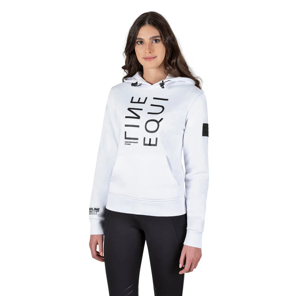 Equiline Women's ClemaC Hoodie - Soft Fleece Pullover with Kangaroo Pocket | Cozy Casual Wear for Fall & Winter | Perfect for Outdoor Activities and Lounging at Home