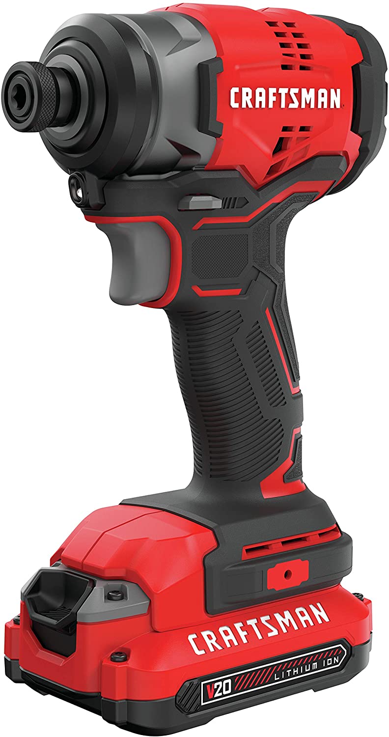 CRAFTSMAN 20V Cordless Impact Driver Kit (CMCF810C1) - Certified Refurbished with Full Warranty - Powerful Tool for DIY Projects & Professional Construction Work