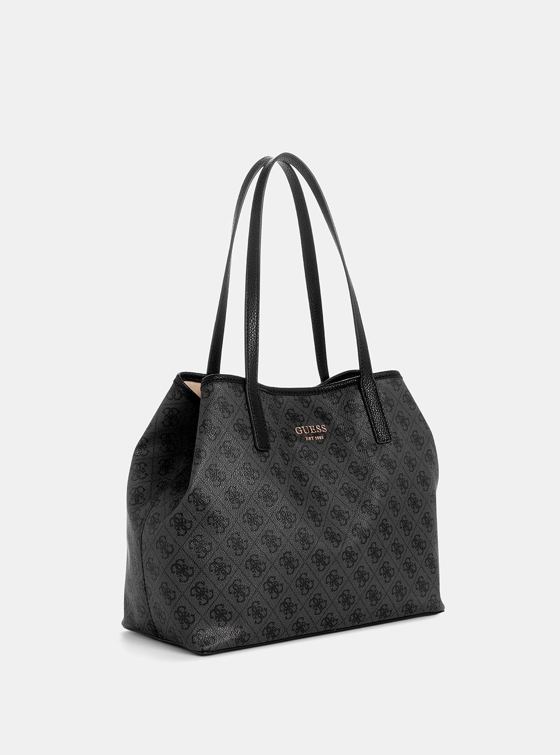 Black Vikky 2-in-1 Convertible Tote Bag & Backpack - Stylish Waterproof Nylon Shoulder Bag for Women, Work, Travel & Gym