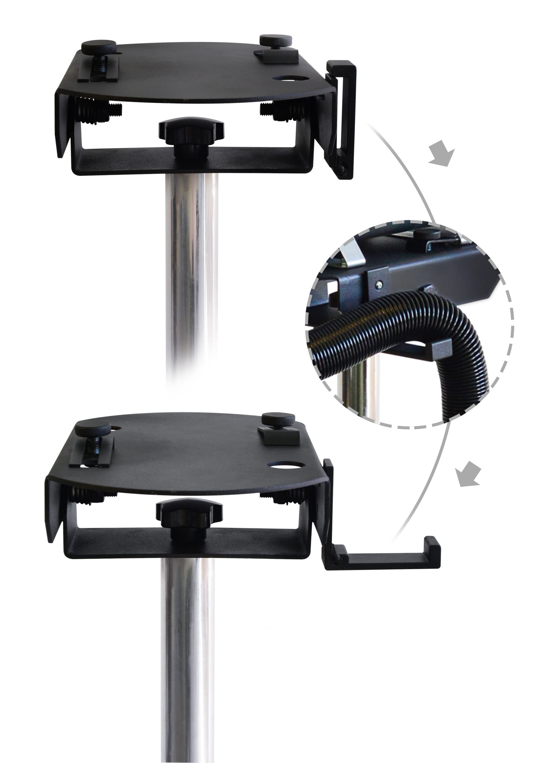 SHELANDY Portable Pet Hair Dryer Stand with Wheels & Hose Holder - Perfect for Grooming Dogs, Cats, and Small Animals at Home or Pet Salons
