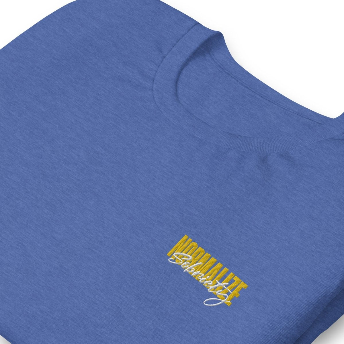Normalize Sobriety Embroidered T-Shirt - Comfortable Cotton Tee for Sober Living & Recovery Support - Perfect for AA Meetings, Sober Events & Everyday Wear