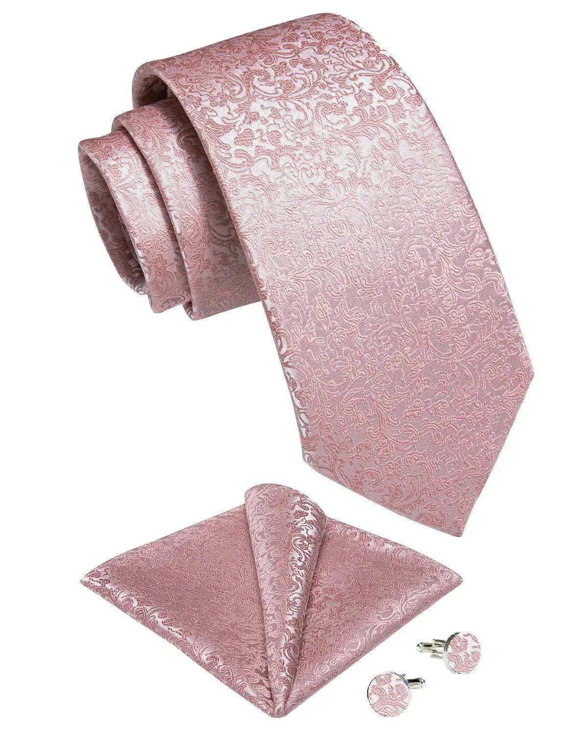 Premium Paisley Silk Necktie Set for Men - Elegant Formal & Business Attire - Perfect for Weddings, Office & Special Occasions