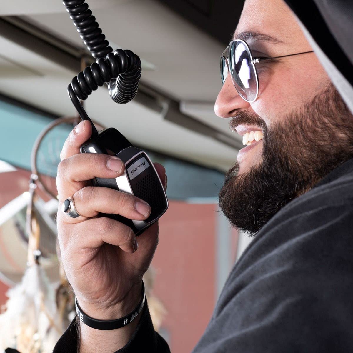 Midland ALAN 78 PRO CB Radio - 40-Channel Multiband Frequencies with LCD Blue Backlit Display | SCAN Function, Digital Squelch & Noise Blanker | 6-Pin Microphone Connector & External S Meter Socket | Perfect for Truckers, Off-Road Adventures & Emergency Communication