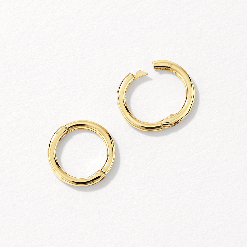 10k Gold Mini Sleeper Earrings - Simple & Elegant Hoop Earrings for Everyday Wear, Gifts & Special Occasions