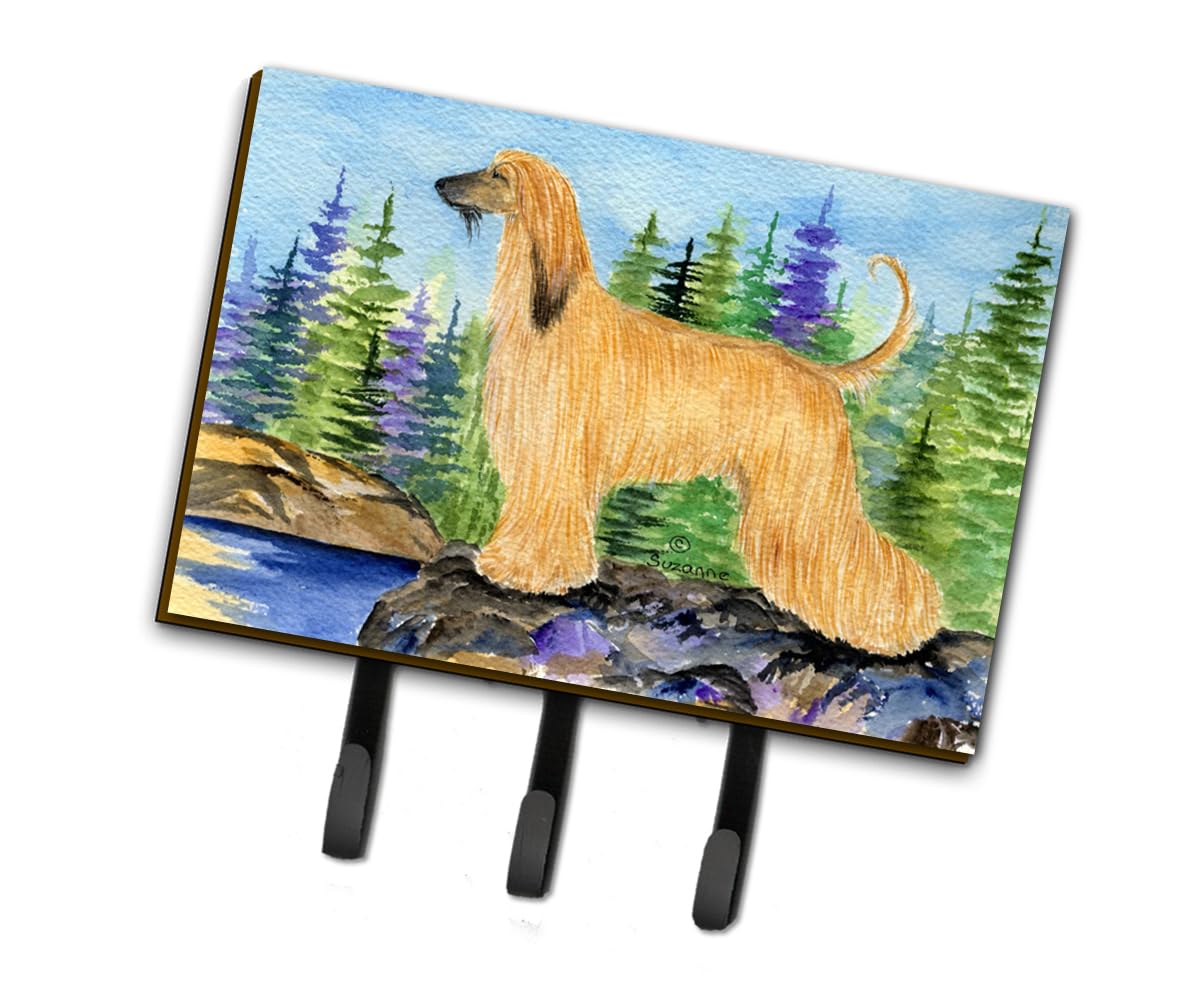 Caroline's Treasures SS8220TH68 Afghan Hound Wall Hook - Multi-Purpose Key Holder, Coat Rack & Leash Organizer for Home Entryway, Kitchen, or Mudroom - Perfect for Hanging Keys, Towels, Aprons & Pet Accessories