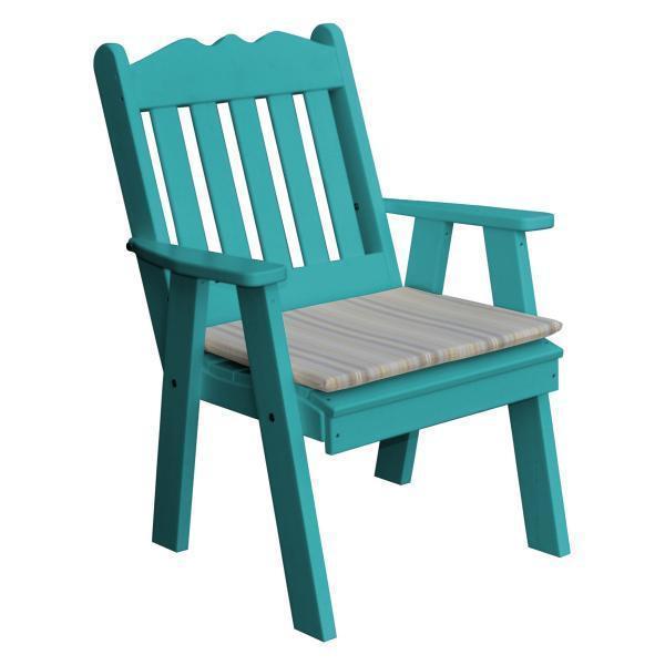 Royal English Style Polyester Upholstered Chair - Elegant Home & Office Seating for Living Room, Dining Room, or Study