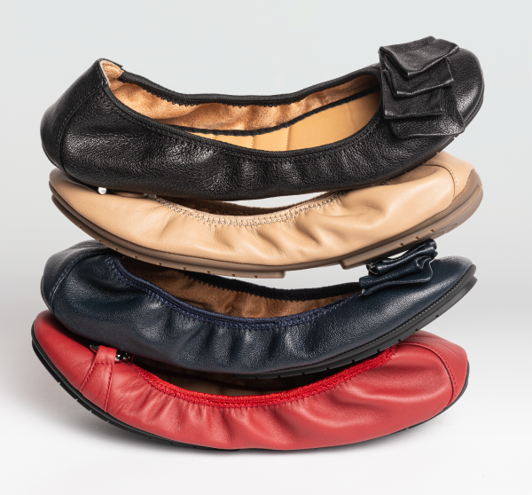 Lilyana 2.0 Genuine Leather Ballet Flats for Women - Comfortable Slip-On Shoes for Work, Travel & Everyday Wear