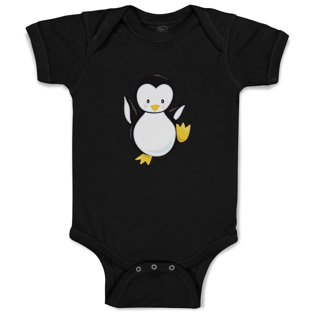 Custom Personalized Penguin Striped Cotton Baby Bodysuit for Boys & Girls - Soft & Comfortable Newborn Outfit for Everyday Wear, Photo Shoots & Special Occasions