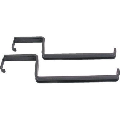 Flower Box Bracket (Set of 2) - Heavy Duty Metal Hanging Planter Brackets for Window Boxes, Balcony & Garden Decor - Perfect for Outdoor Flower Pots & Planters