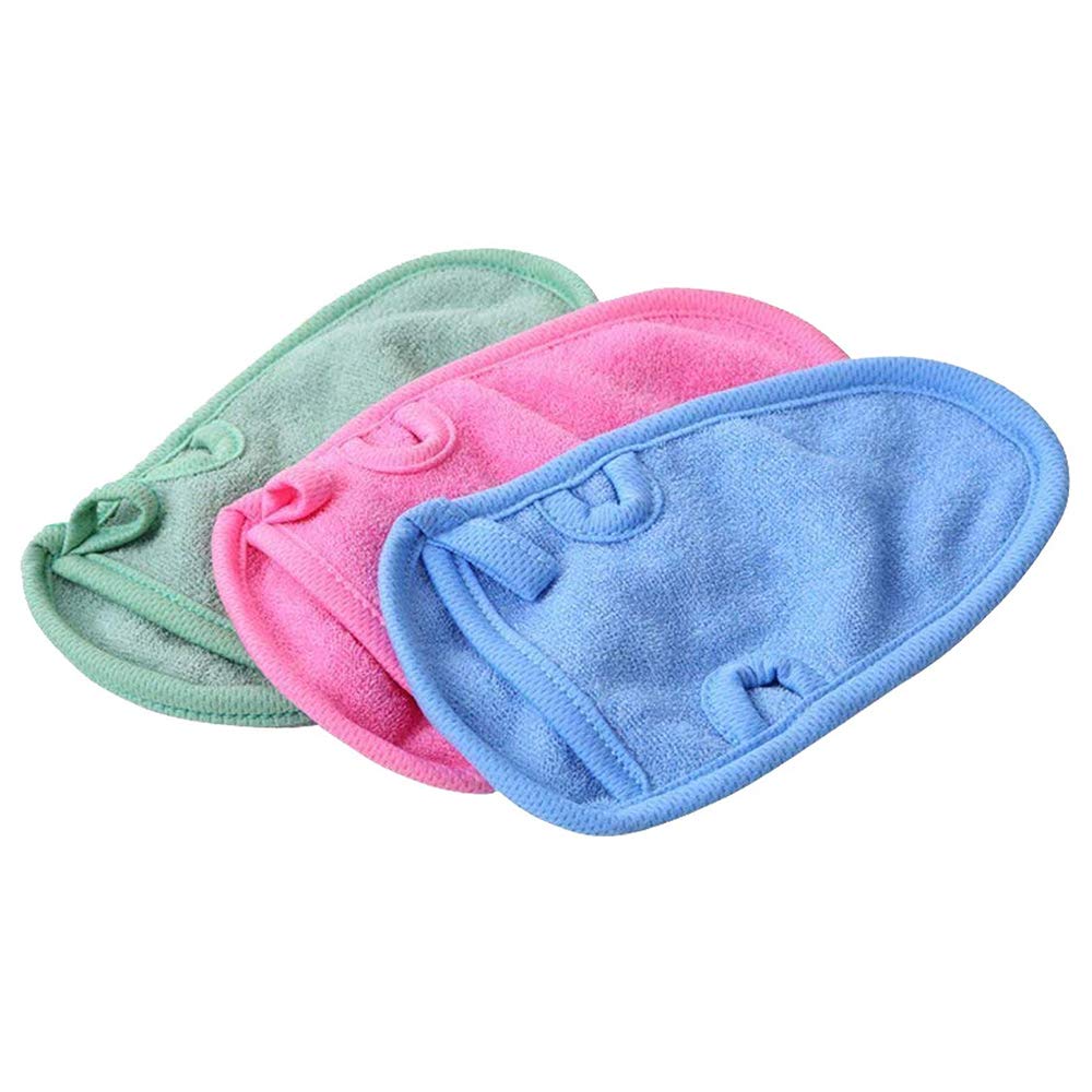 3Pcs Exfoliating Shower Brush Set - Deep Cleaning Bath Towel & Body Massage Scrubber for Back, Shoulders & Skin Care - Perfect for Spa, Exfoliation & Dry Brushing at Home