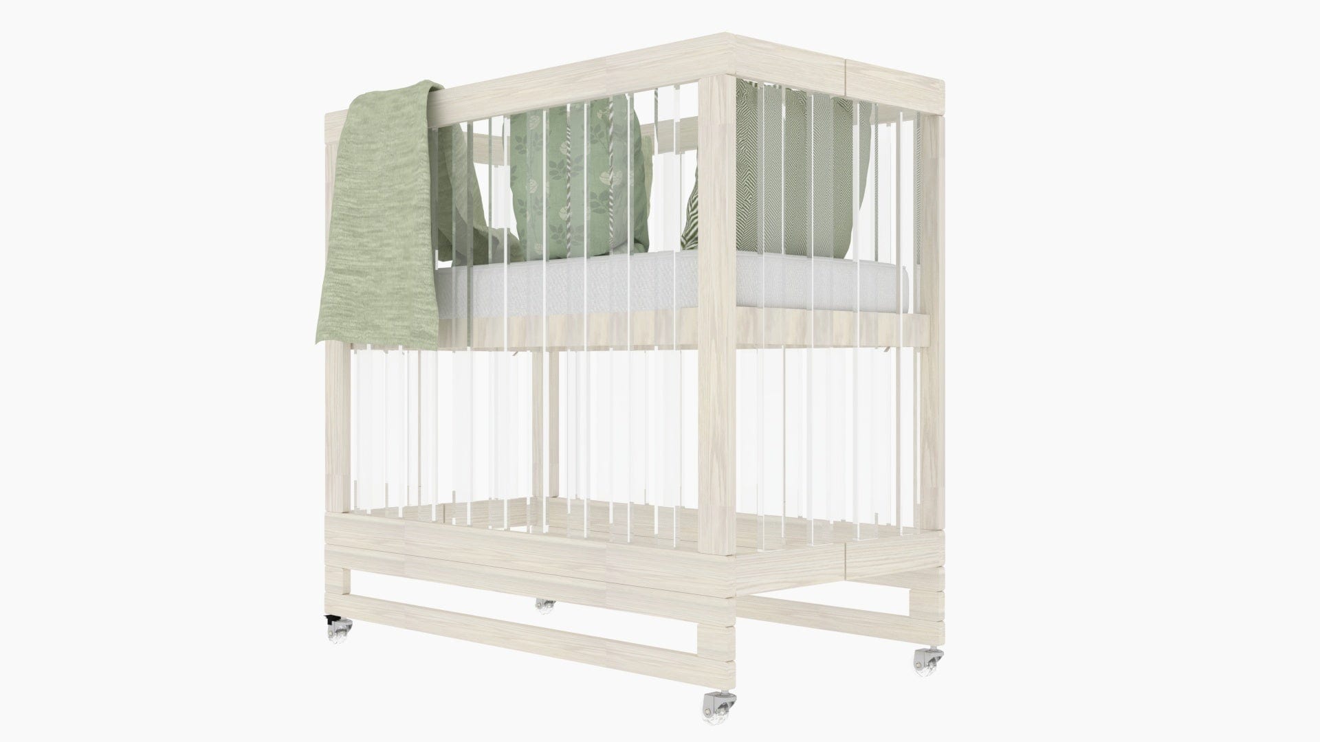 Melo Caress Mini Portable Crib - Lightweight Travel Baby Bed for Newborns & Infants | Perfect for Home, Travel, Camping & Grandparents' House