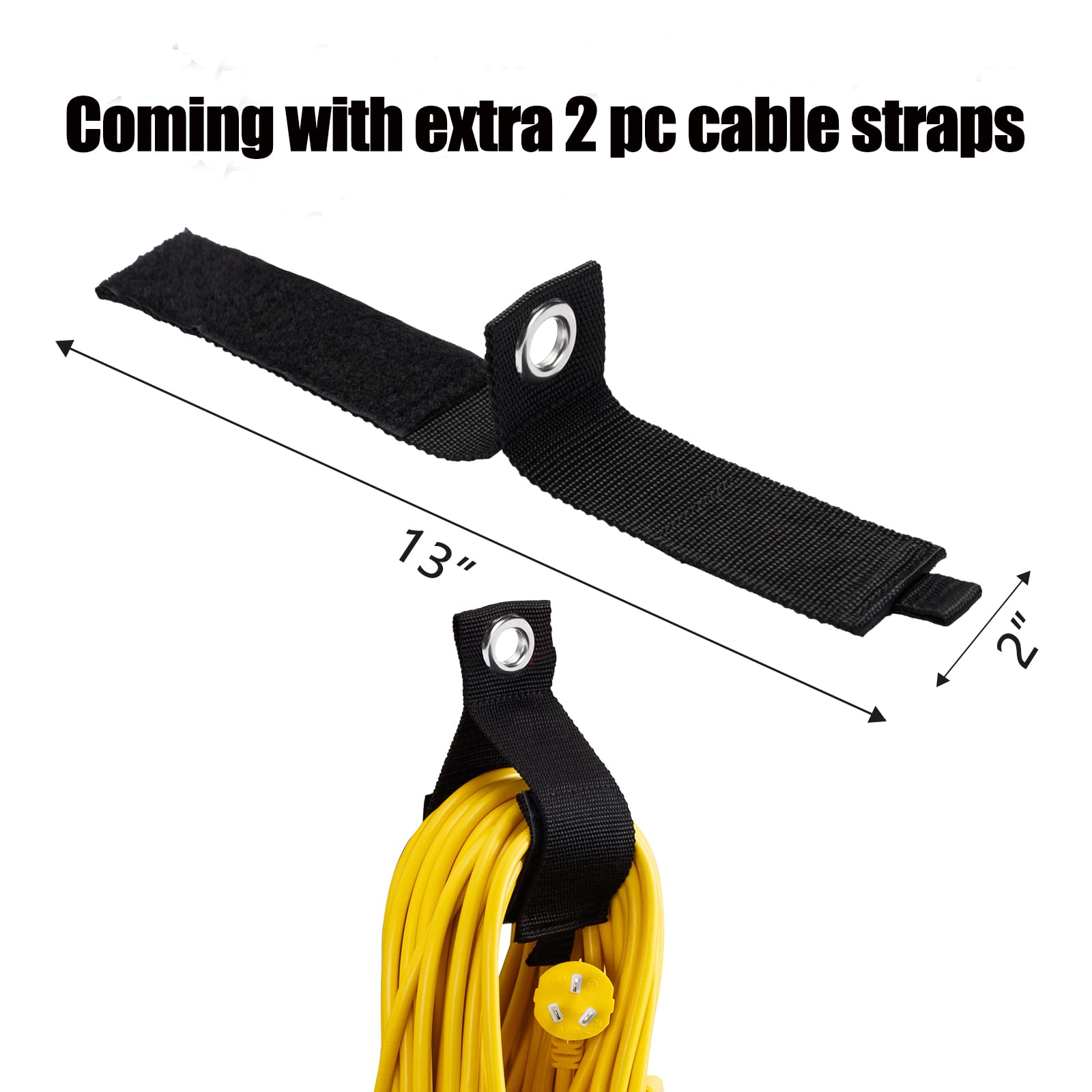 Heavy Duty Garage Storage Hooks - Wall Mounted Utility Hangers & Organizer Set of 4 - Premium Steel Construction Holds Up to 55lbs - Perfect for Ladders, Chairs, Bikes & Heavy Tools - Ideal for Garage, Shed & Workshop Organization