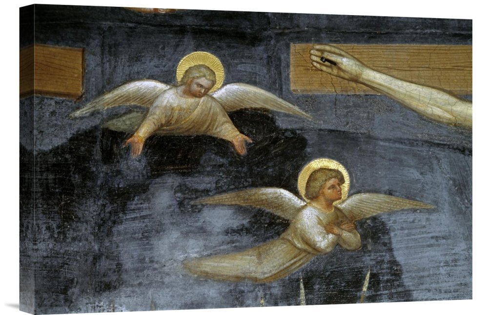 Giusto De Menabuoi Crucifixion Detail Canvas Wall Art Print - Religious Home Decor, Church & Office Decorations - Perfect for Living Room, Bedroom or Sacred Spaces