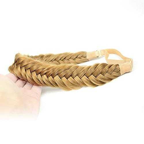Elegant Fishtail Braided Headband - Stretchy Elastic Hair Accessory for Women & Girls - Perfect for Weddings, Parties, and Everyday Wear