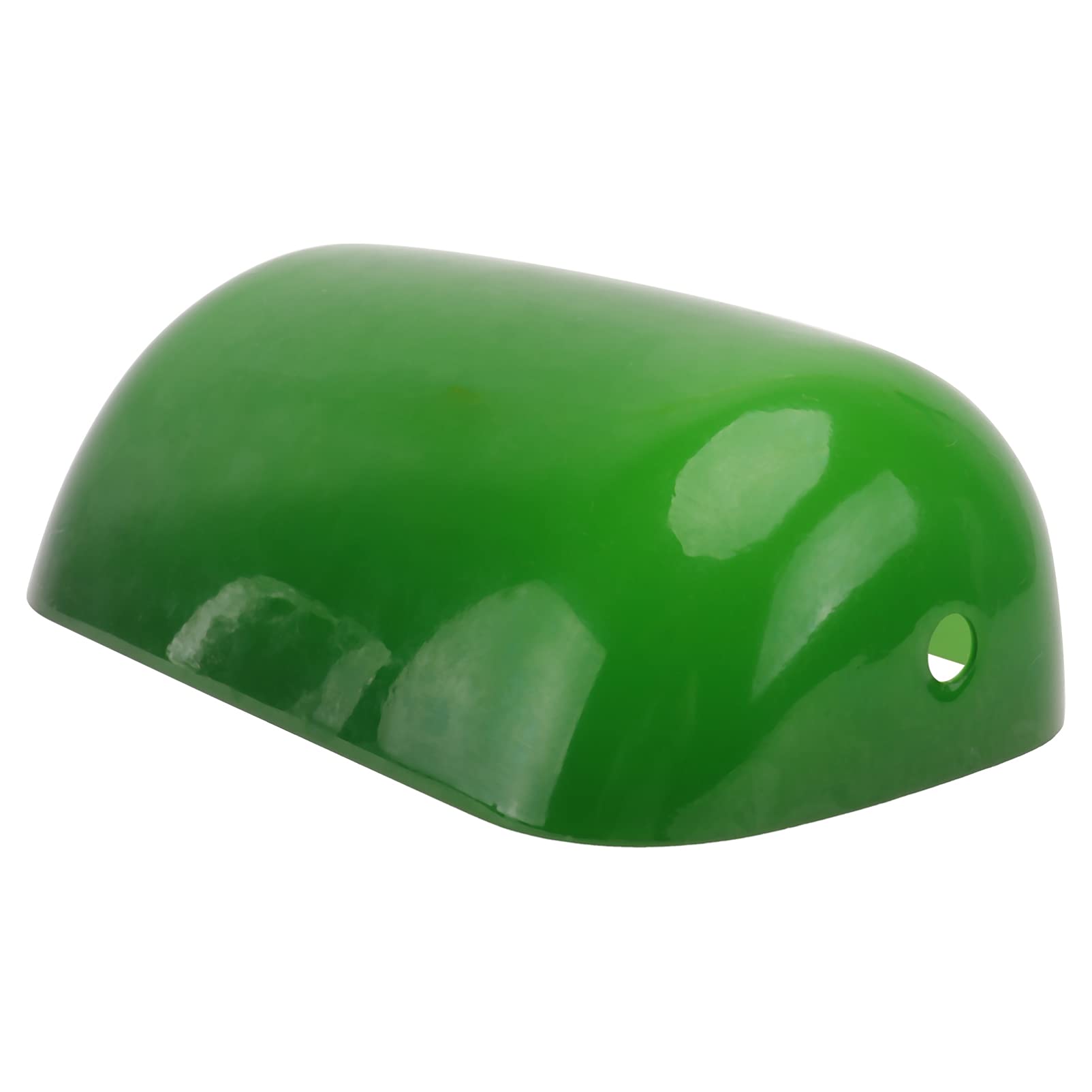 Vintage Green Glass Bankers Table Lamp Shade - Retro Square Replacement Lampshade for Desk & Study - Perfect for Bedroom, Office, and Reading Nook Lighting