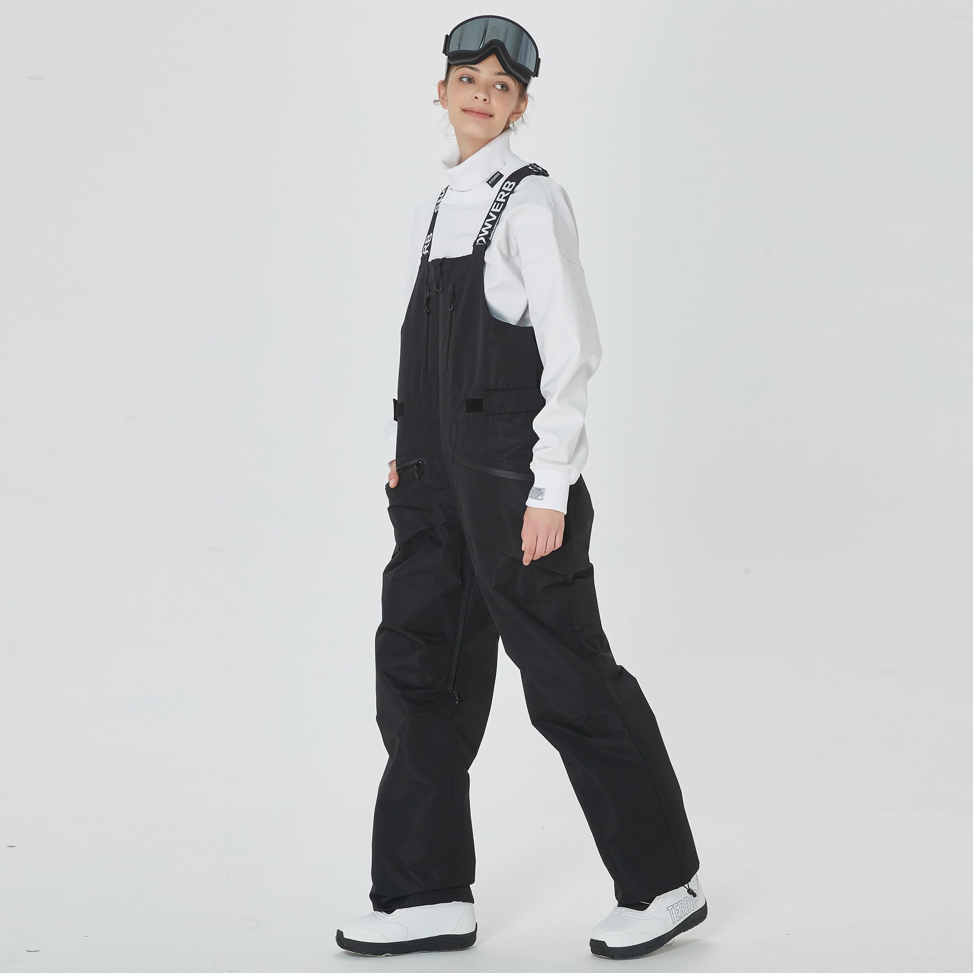 Waterproof Adjustable Snow Overalls for Skiing & Snowboarding - Winter Sports Bib Pants with Mountain Baggy Design | Outdoor Research Streetwear for Men & Women