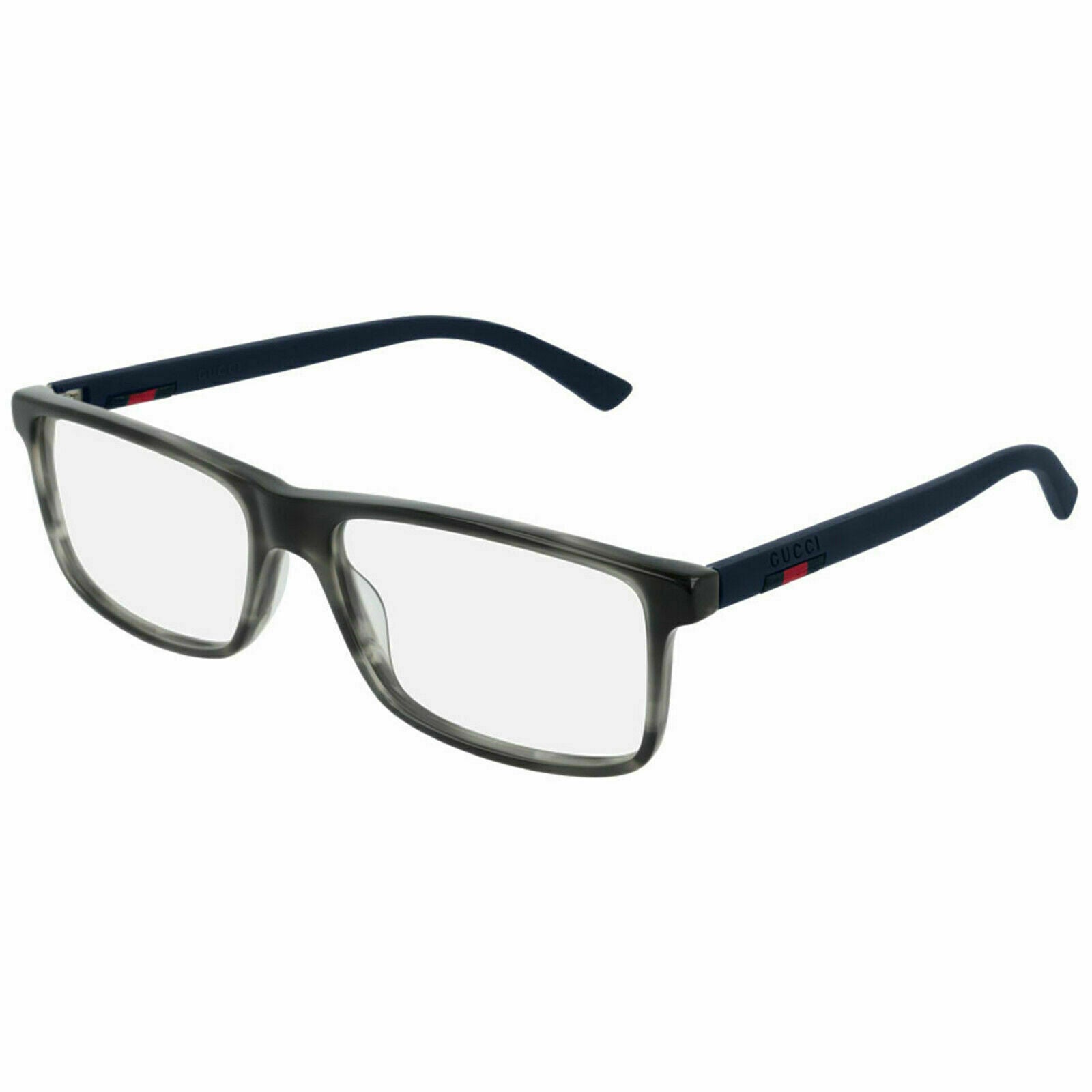 Gucci GG 0424O 007 Gray Havana/Blue Men's Eyeglasses - Premium Designer Sunglasses for Men with UV Protection, Perfect for Driving, Outdoor Activities & Fashion Accessories