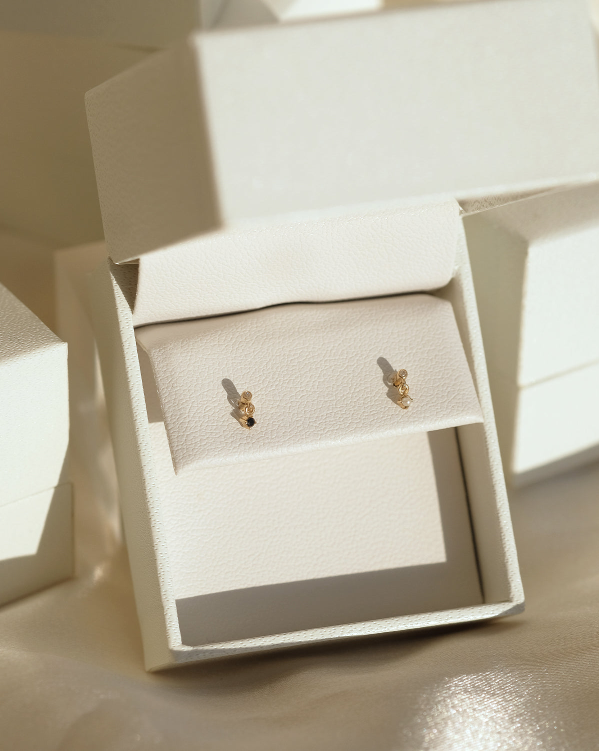14K Solid Gold Tiny Onyx Stud Earrings for Women - Minimalist Black Gemstone Jewelry for Everyday Wear & Special Occasions