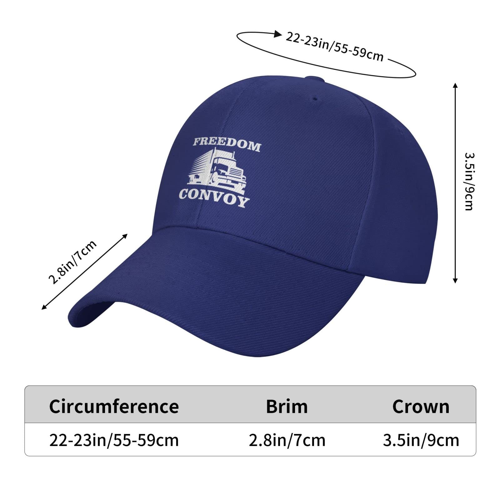 Freedom Convoy Baseball Cap for Men & Women - Adjustable Dad Hat with Classic Design - Perfect for Golf, Outdoor Sports & Casual Wear