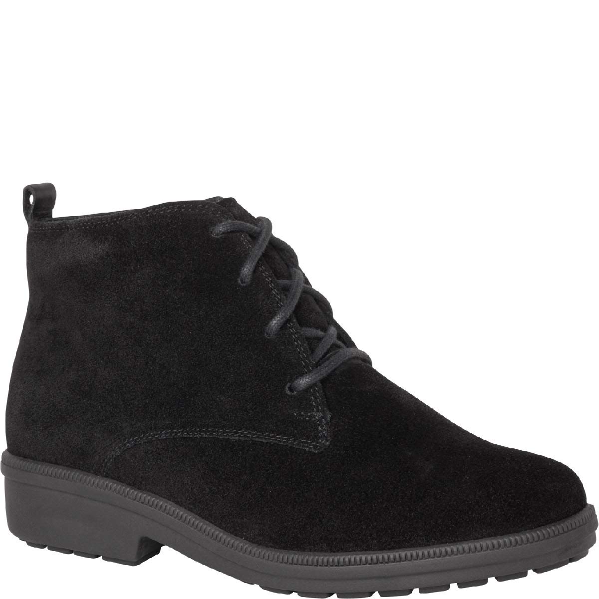 Women's Black Ankle Boots - Size 7 | Comfortable Winter Shoes for Women | Perfect for Office, Casual Wear & Outdoor Activities
