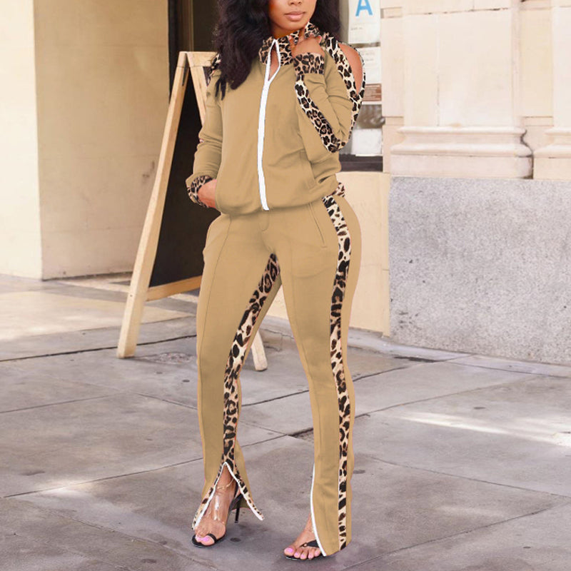 Leopard Print Two Piece Set - Stylish Matching Outfit for Women | Casual Wear, Party Outfits, and Fashionable Looks