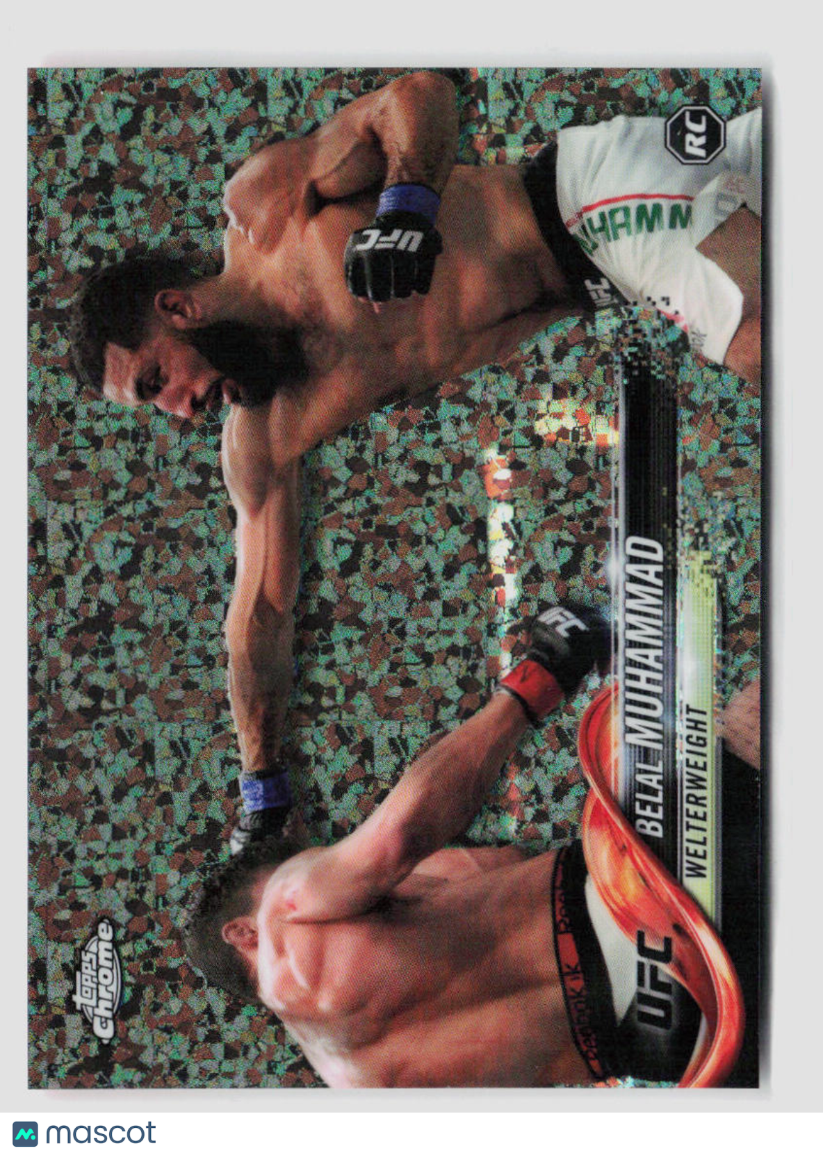 2018 Topps Chrome UFC Belal Muhammad Mini Diamond Refractor Card #75 - Rare Collectible for UFC Fans & Trading Card Enthusiasts (Perfect for Display, Trading, and Investment)