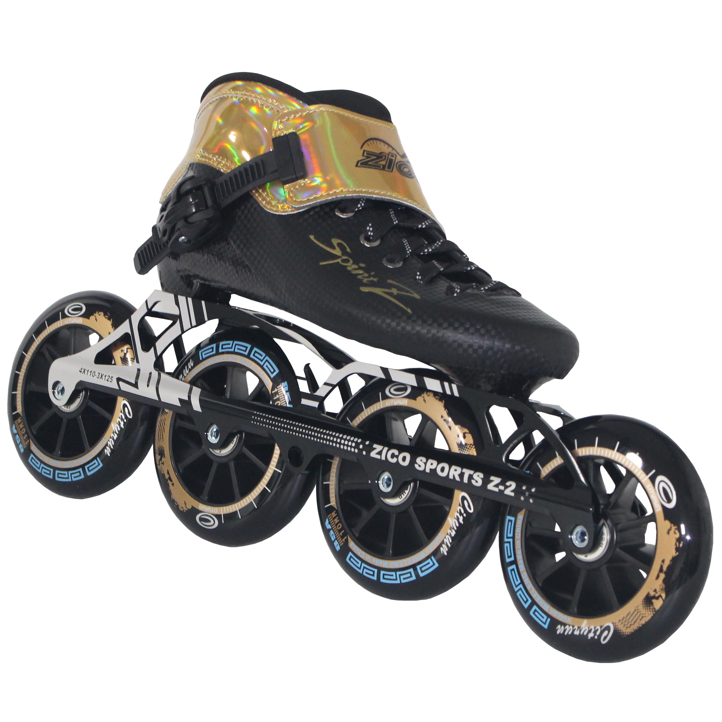 Professional Inline Speed Skates for Adults - Men & Women High Performance Fitness Racing Roller Skates - Black | Perfect for Outdoor Training, Marathon Racing & Speed Skating Competitions