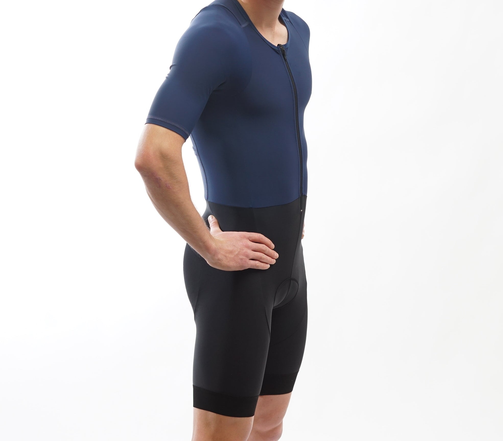 Premium Navy Triathlon Suit for Men & Women - High-Performance Tri Suit for Swimming, Cycling & Running - Ideal for Sprint, Olympic & Ironman Races